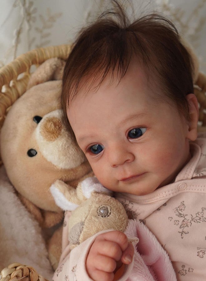 Anano Reborn Baby Dolls Real Life Baby Dolls 19 Inch Realistic Babys Doll Newborn Girl Lifelike Babys Doll Blue Eyes, Reborn Babies, Birthday Gift - Image 5